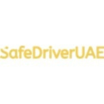 SafeDriverUAE logo in yellow text on a white background.