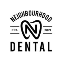 Neighbourhood Dental logo with a stylized N emblem and EST. 2021 on the sides.